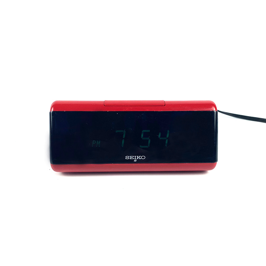 Seiko Red Digital Clock